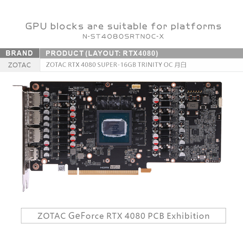 Bykski N-ST4080SRTNOC-X GPU-Bl – Rtx 4080 Super 16Gb Bewertung und Preis