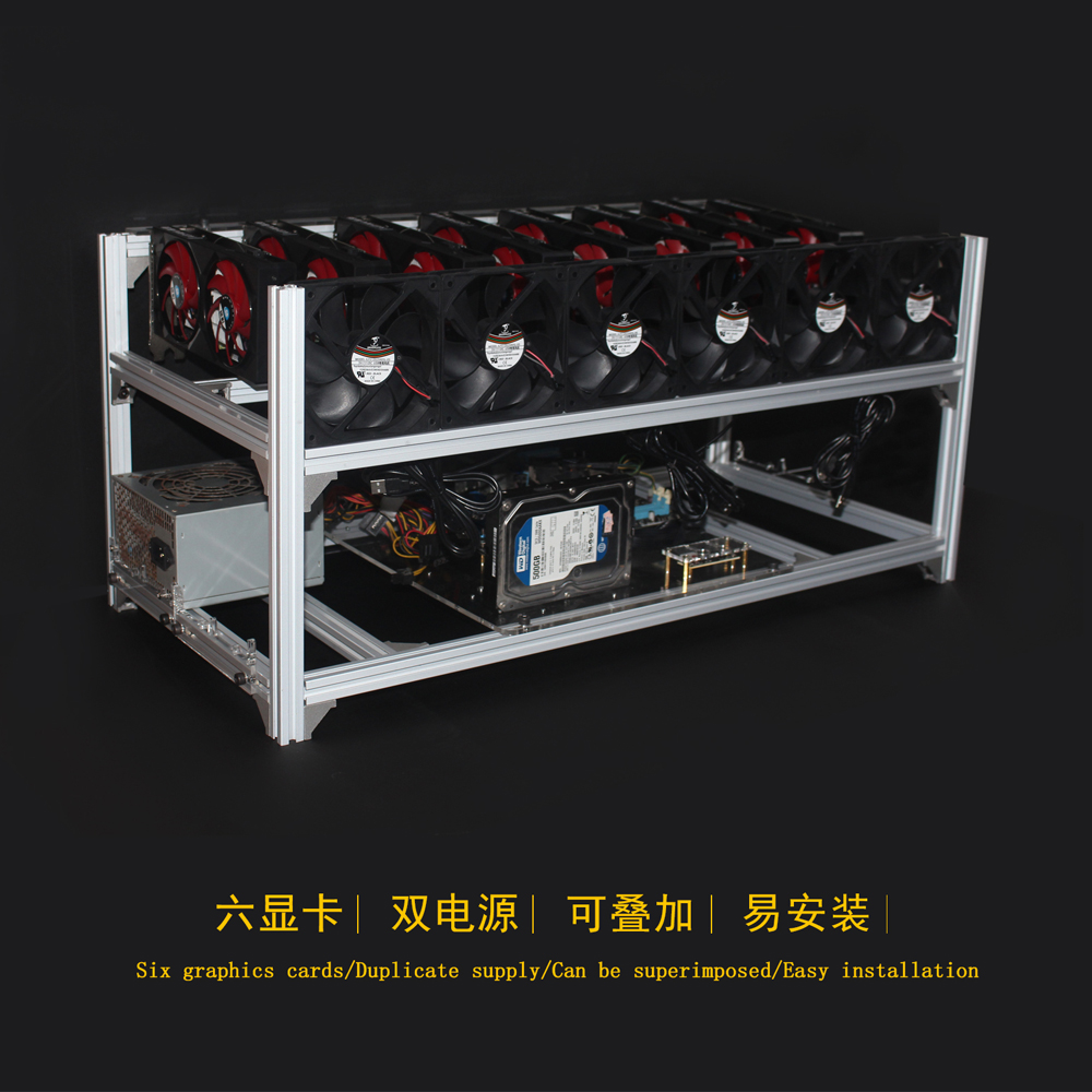 6 8 12 19 GPU Miner Mining Rig – Gpu Mining Rig Frame 8 Gpu Bewertung und Preis