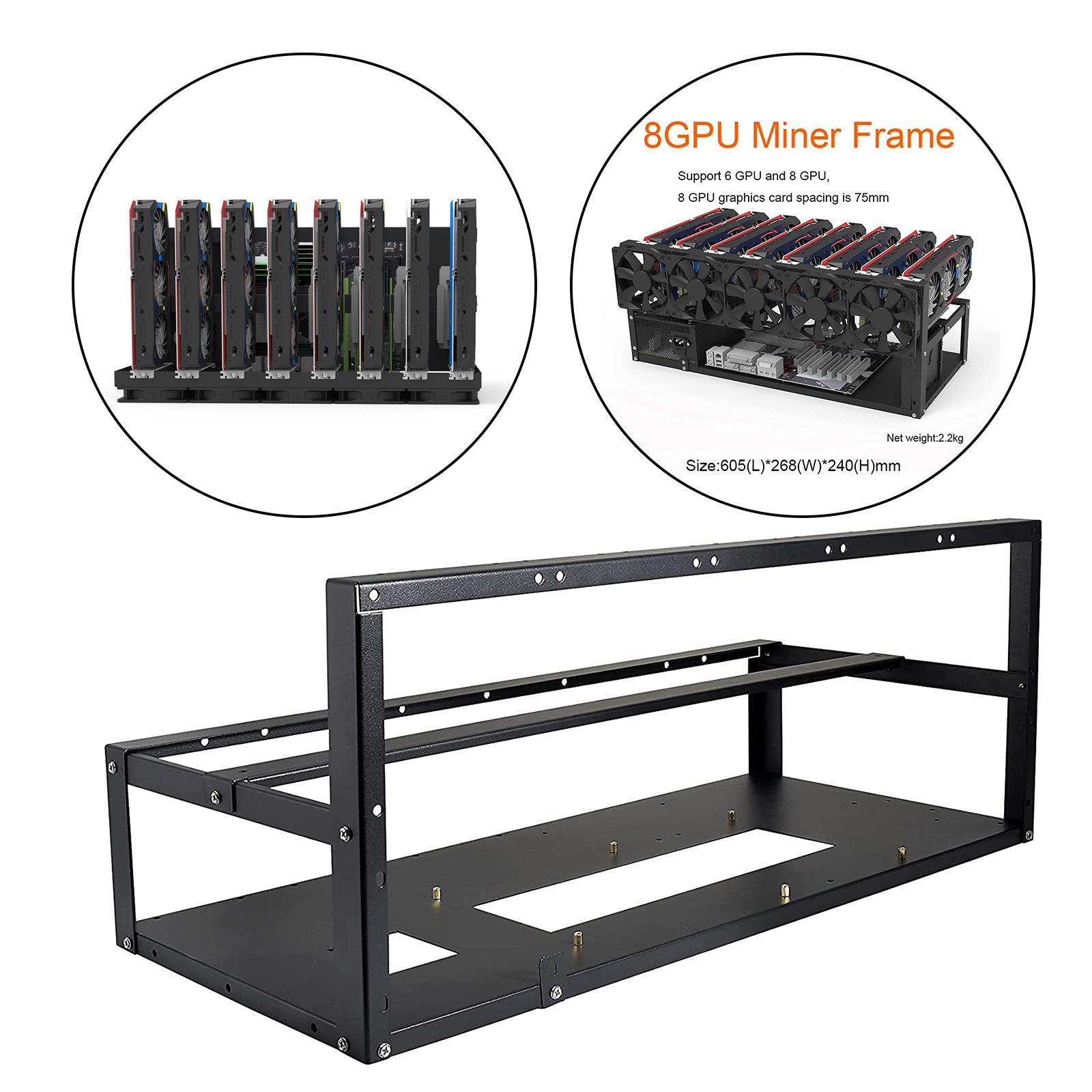 6/8 GPU Mining-Rig-Rahmengehäu – Gpu Mining Rig Frame 8 Gpu Bewertung und Preis