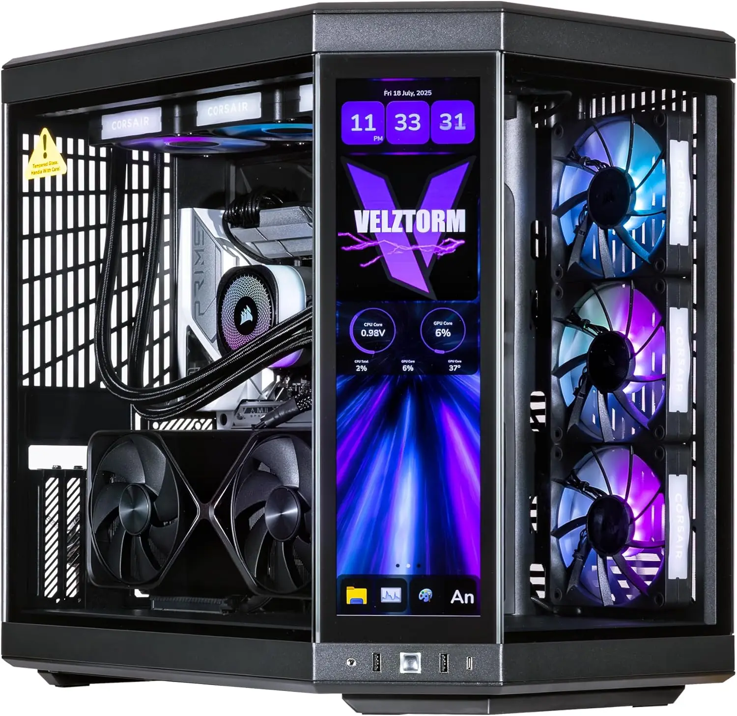 Velztorm LCD Schwarz Praetix M – Rtx 5080 16Gb Bewertung und Preis
