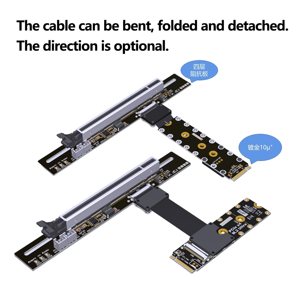PCIe 5.0X16 auf M.2 NVMe Key M – Pcie 5.0 Gpu Riser Cable Bewertung und Preis
